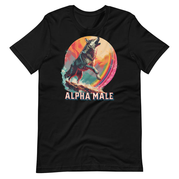 Wolf Alpha Male Unisex t-shirt