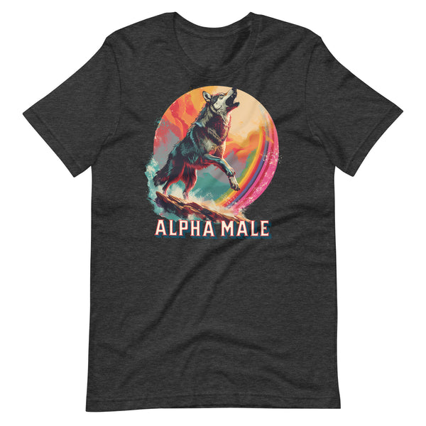 Wolf Alpha Male Unisex t-shirt