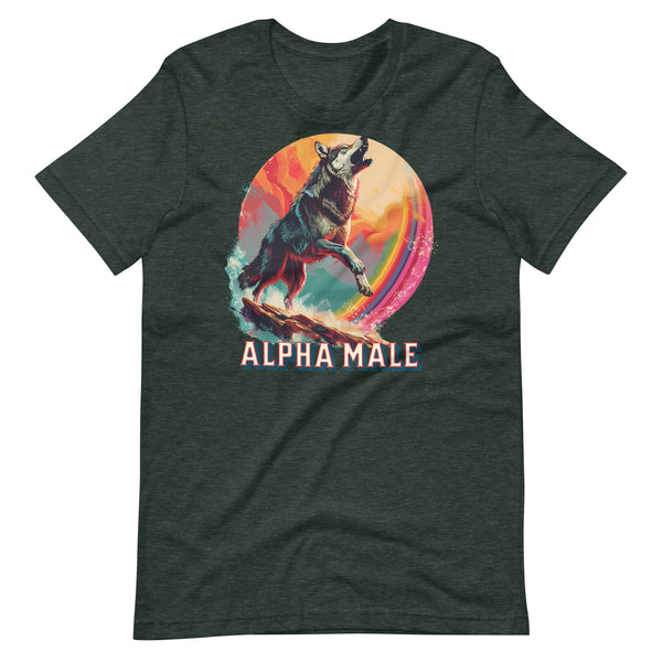 Wolf Alpha Male Unisex t-shirt