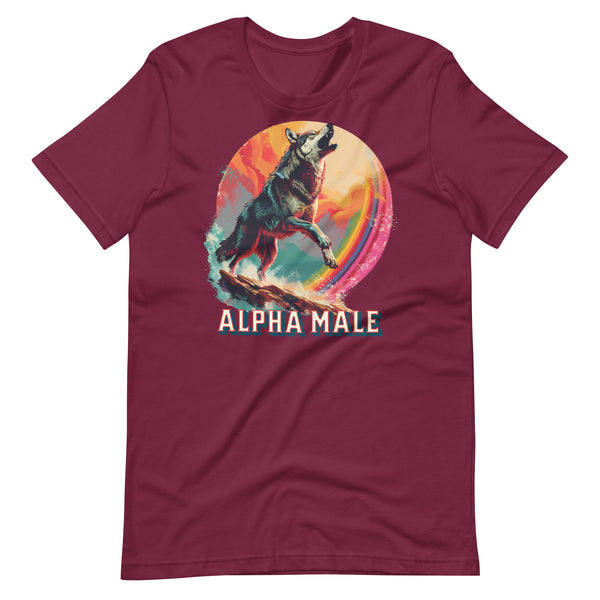 Wolf Alpha Male Unisex t-shirt