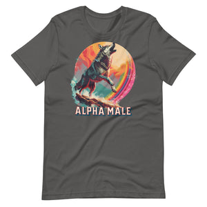 Wolf Alpha Male Unisex t-shirt
