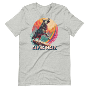 Wolf Alpha Male Unisex t-shirt