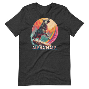 Wolf Alpha Male Unisex t-shirt