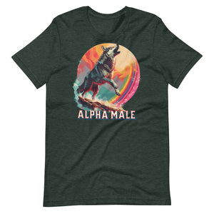 Wolf Alpha Male Unisex t-shirt