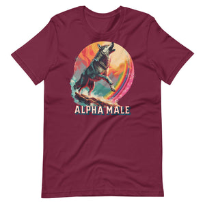 Wolf Alpha Male Unisex t-shirt
