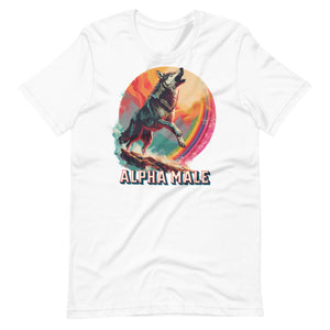 Wolf Alpha Male Unisex t-shirt
