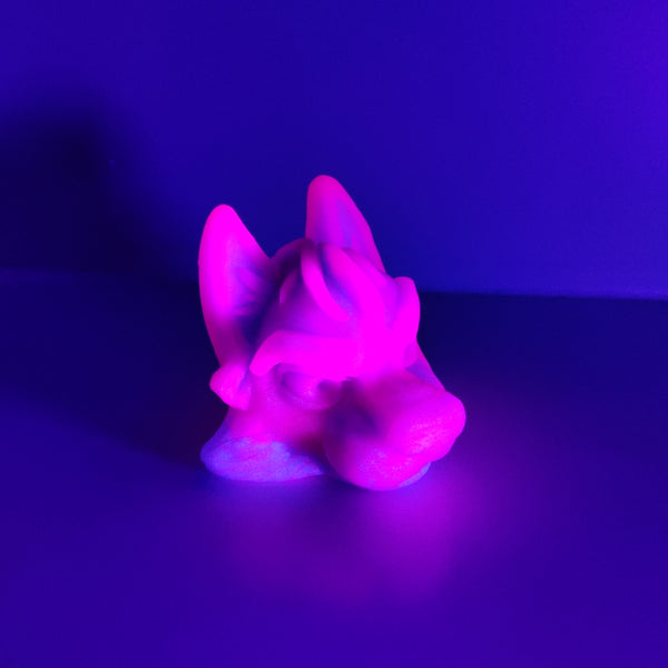 Rex Head neon glow pink