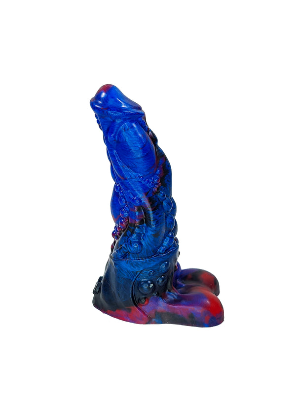 Blight Medium Pup - Blue, Red & Black with suction base
